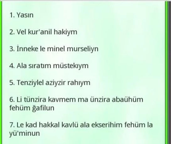 Yasin Suresi 1 Sayfa Okunusu Ve Anlami Yasin Gen Tr